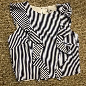 Striped Crop Blouse